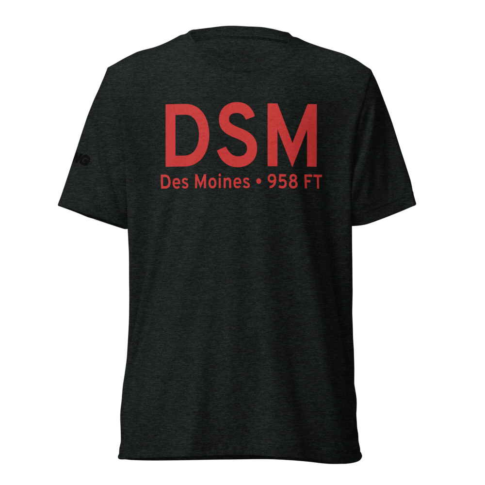 Des Moines (KDSM) Airport Tri-blend T-Shirt 