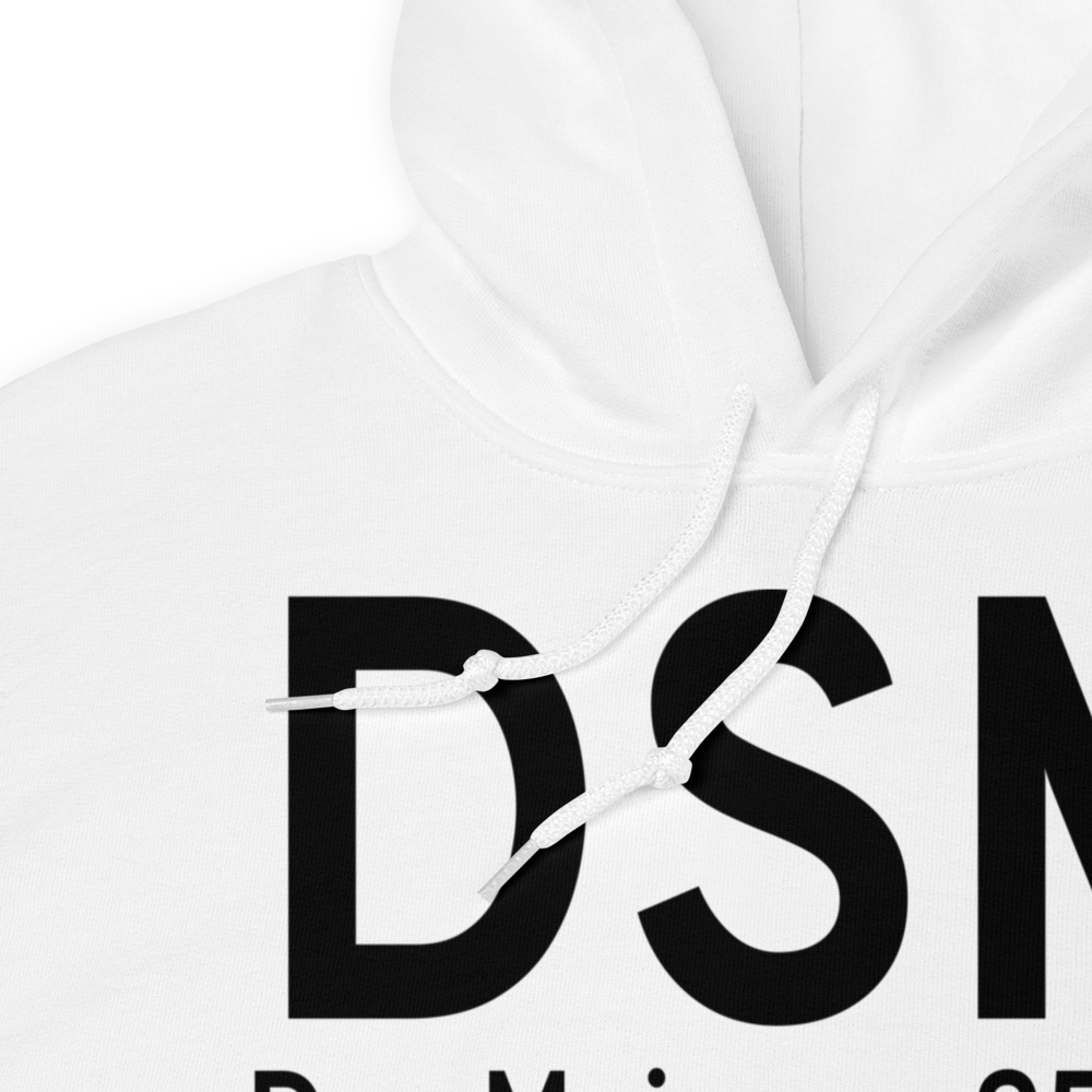 Des Moines (KDSM) Airport Hoodie Sweatshirt 