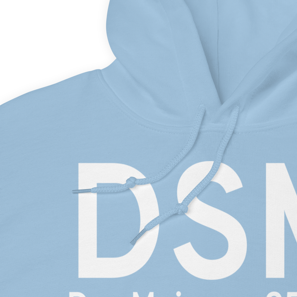 Des Moines (KDSM) Airport Hoodie Sweatshirt 