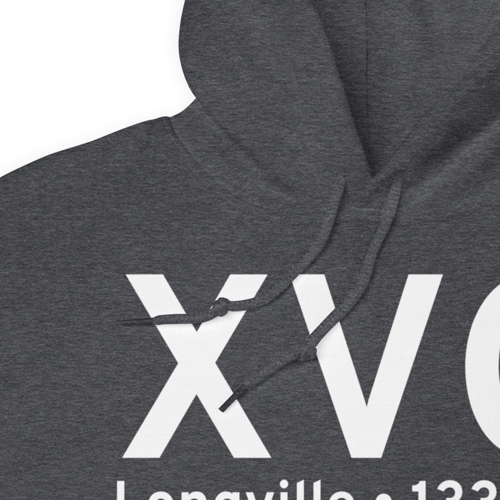 Longville (KXVG) Airport Hoodie Sweatshirt 