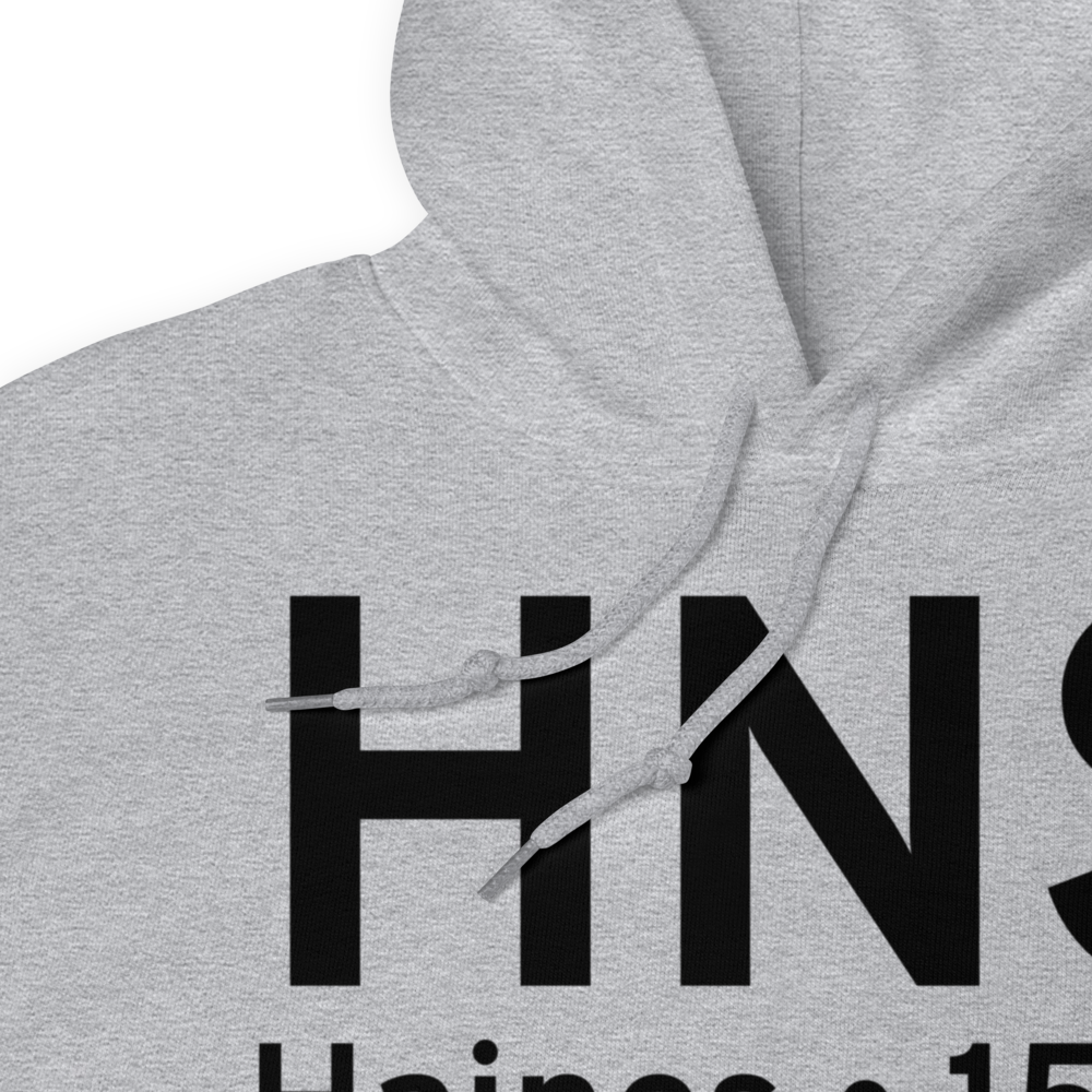 Haines (PAHN) Airport Hoodie Sweatshirt 