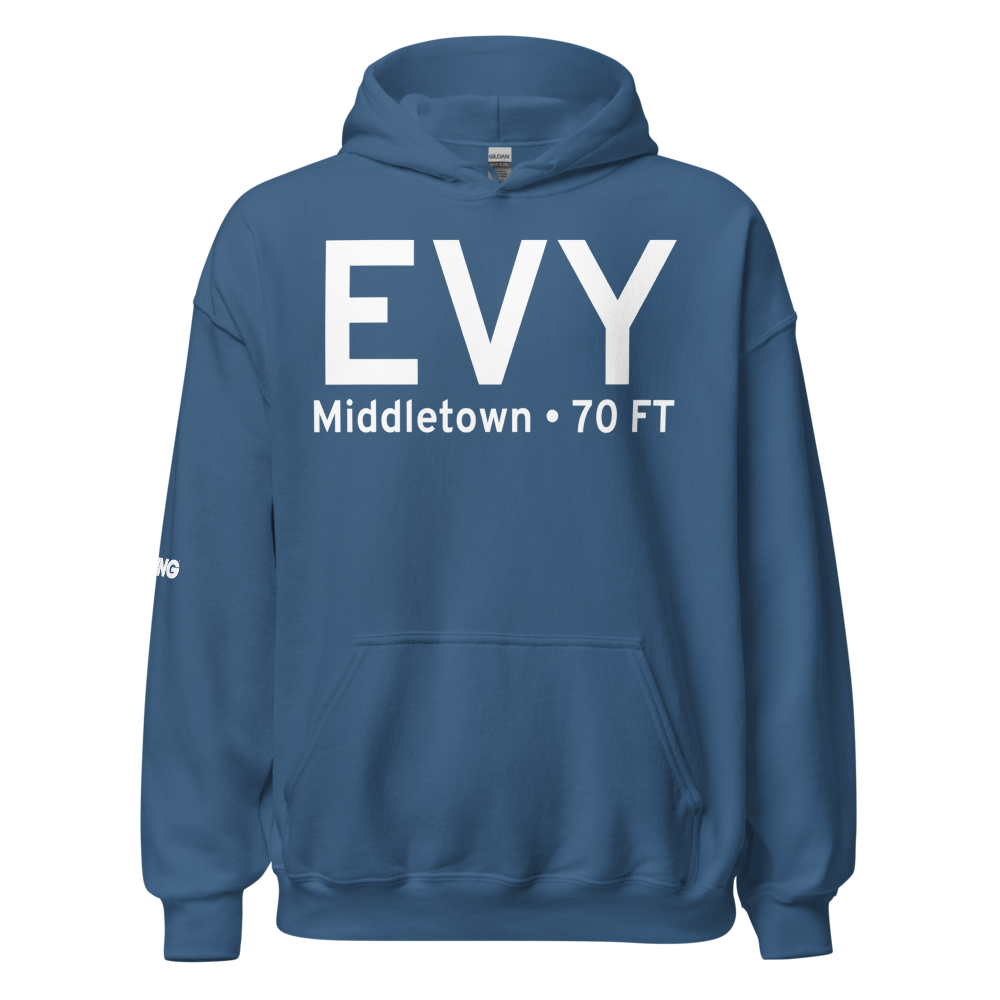 Middletown (KEVY) Airport Hoodie Sweatshirt 