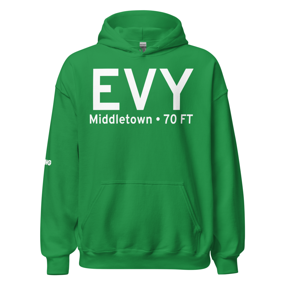 Middletown (KEVY) Airport Hoodie Sweatshirt 