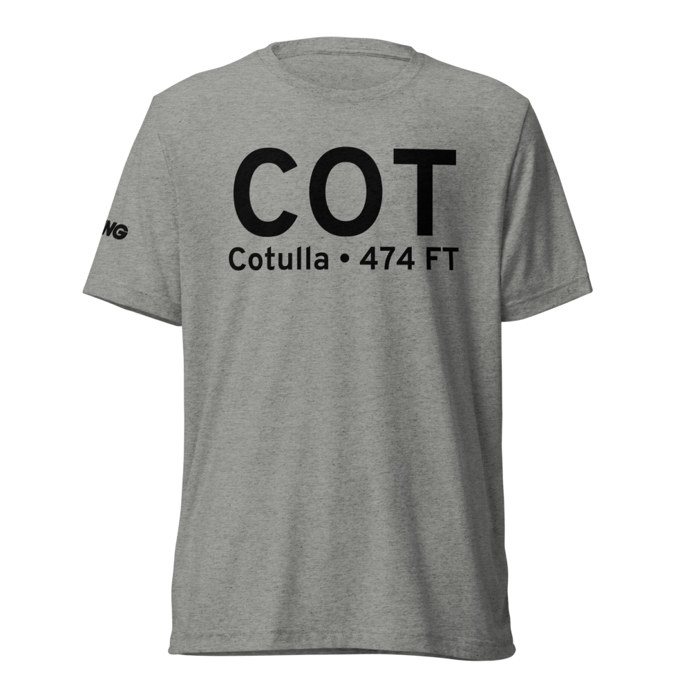 Cotulla (KCOT) Airport Tri-blend T-Shirt 