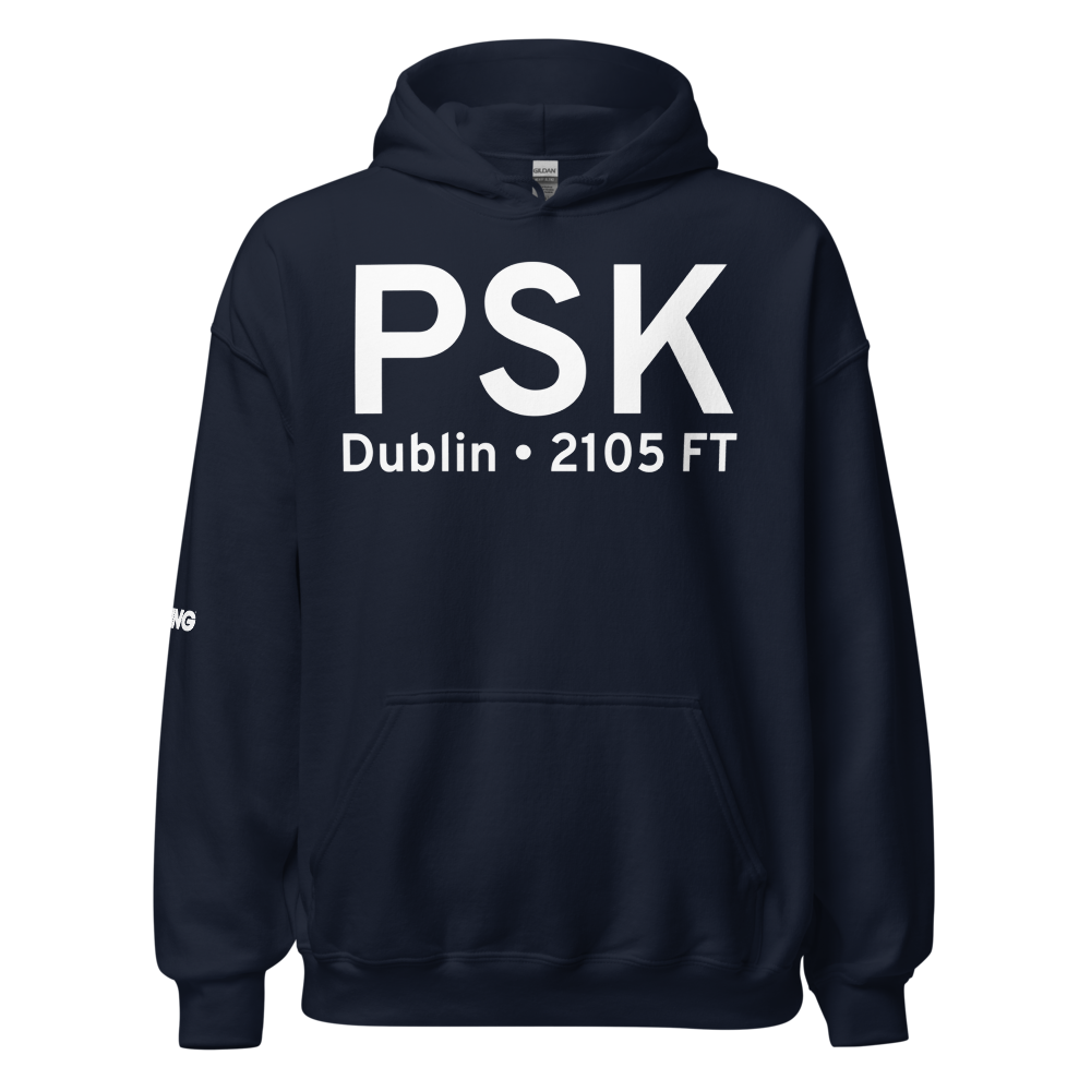 Dublin (KPSK) Airport Hoodie Sweatshirt 