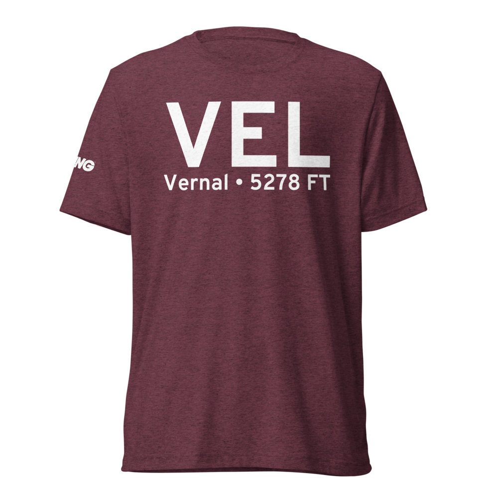 Vernal (KVEL) Airport Tri-blend T-Shirt 