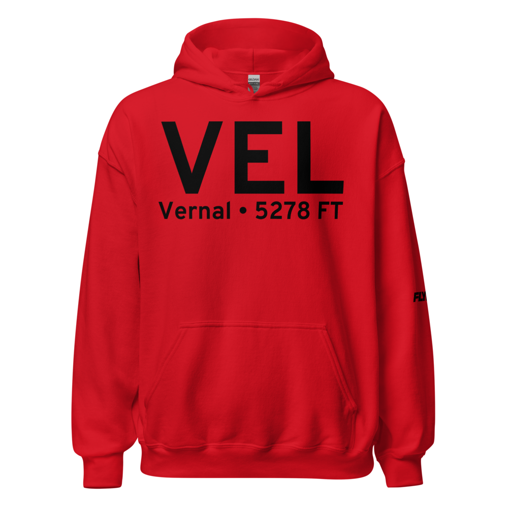 Vernal (KVEL) Airport Hoodie Sweatshirt 