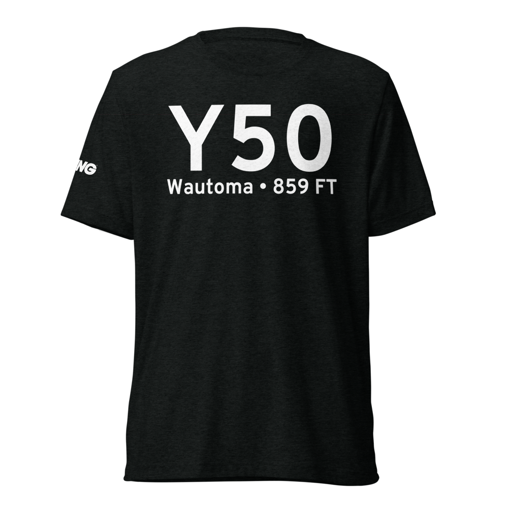 Wautoma (KY50) Airport Tri-blend T-Shirt 