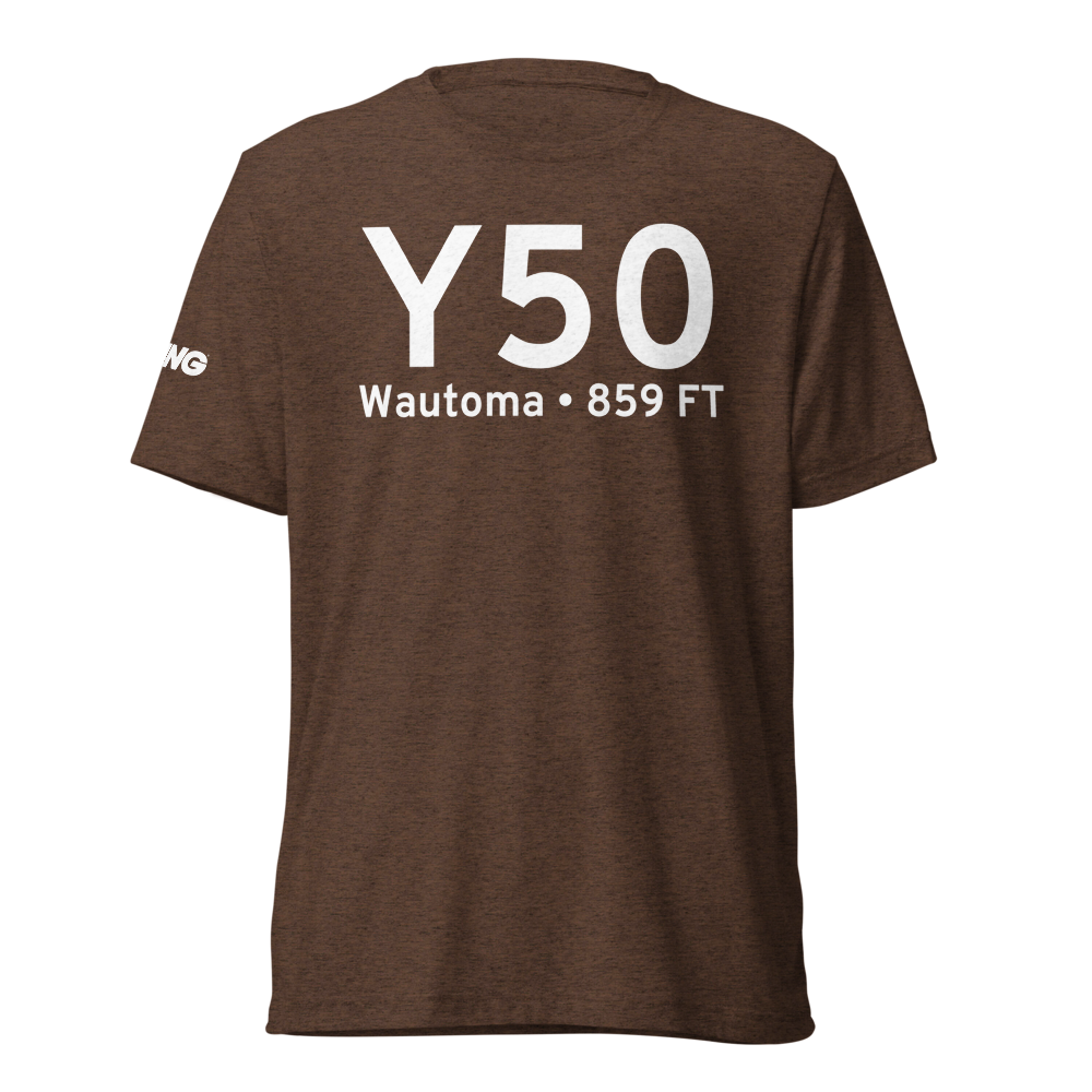 Wautoma (KY50) Airport Tri-blend T-Shirt 