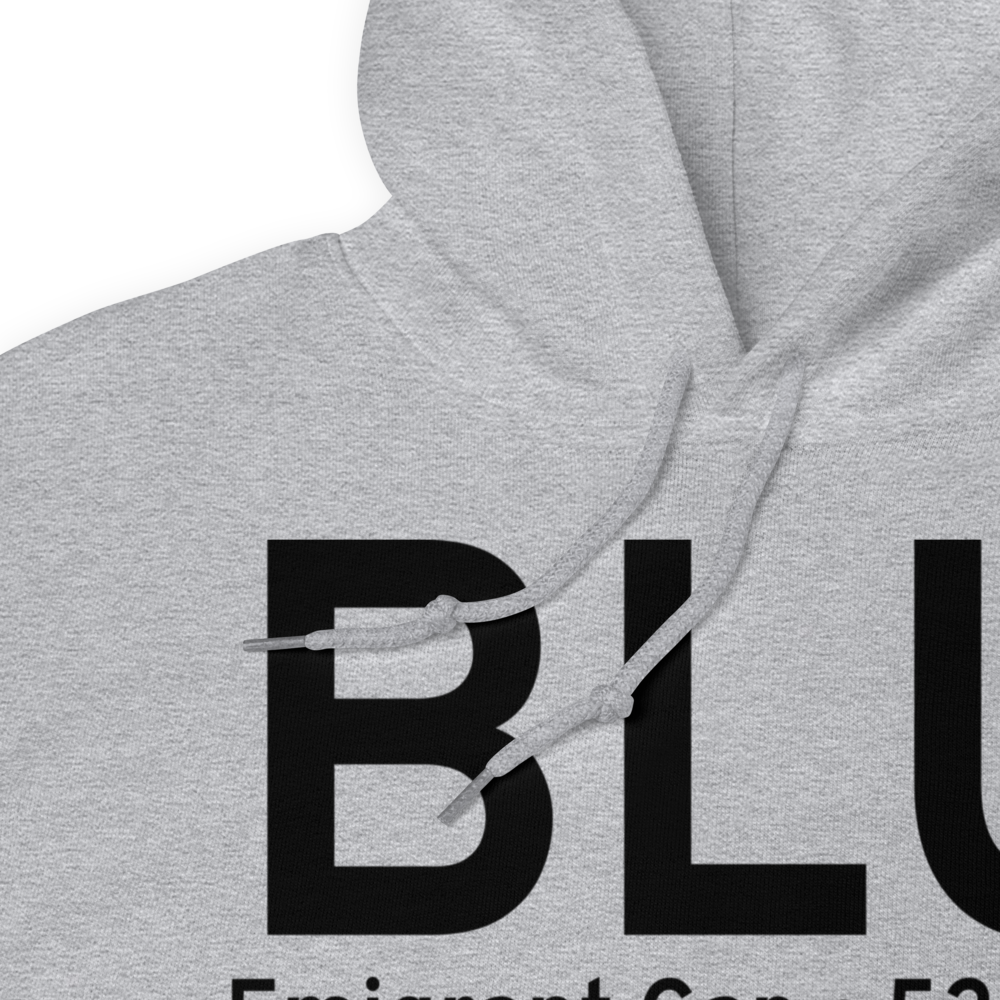 Emigrant Gap (KBLU) Airport Hoodie Sweatshirt 