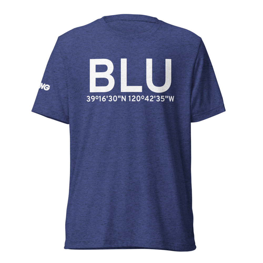 Emigrant Gap (KBLU) Airport Tri-blend T-Shirt 