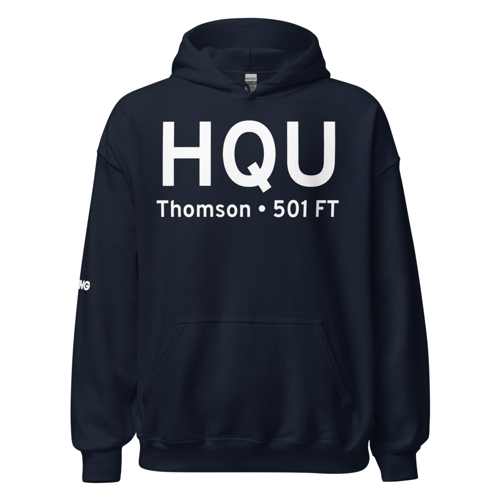 Thomson (KHQU) Airport Hoodie Sweatshirt 