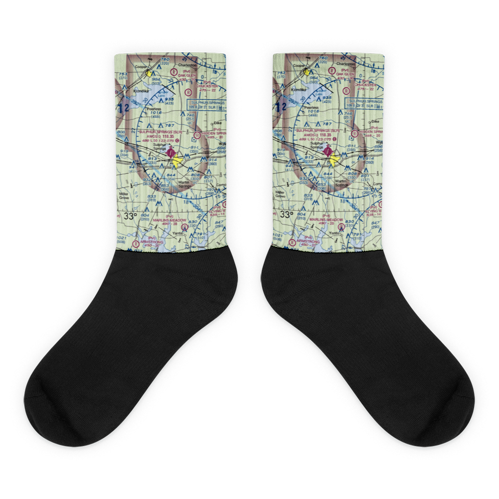 Sulphur Springs Municipal Airport (SLR) VFR Sectional Socks 