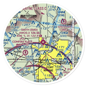 Smith Field (SMD) VFR Sectional Sticker (20 mile)
