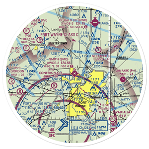 Smith Field (SMD) VFR Sectional Sticker (30 mile)