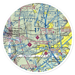 Somerset Airport (SMQ) VFR Sectional Sticker (30 mile)