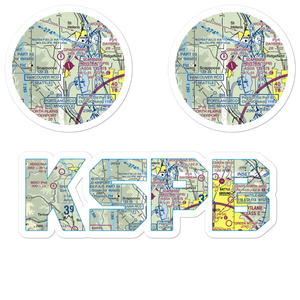 Scappoose Industrial Airpark (SPB) VFR Sectional Sticker Pack