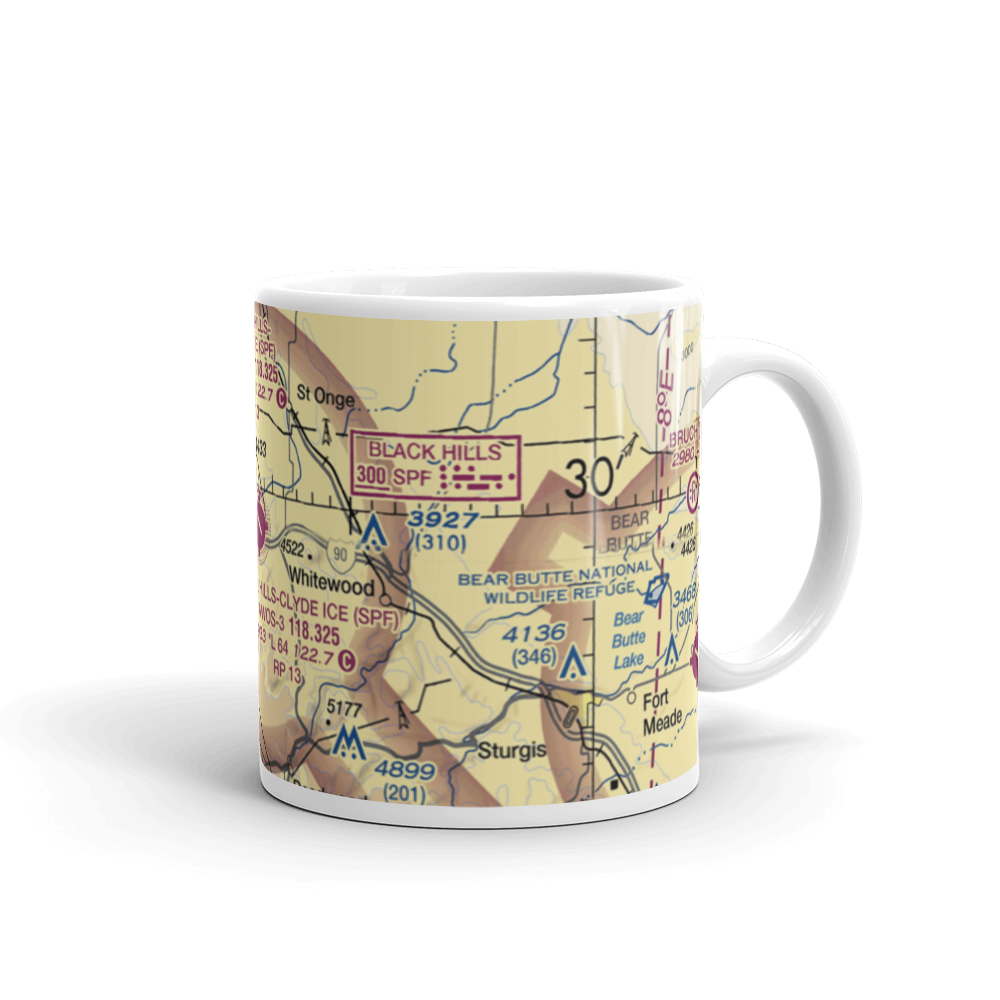 Black Hills Airport-Clyde Ice Field (SPF) VFR Sectional  Mug 