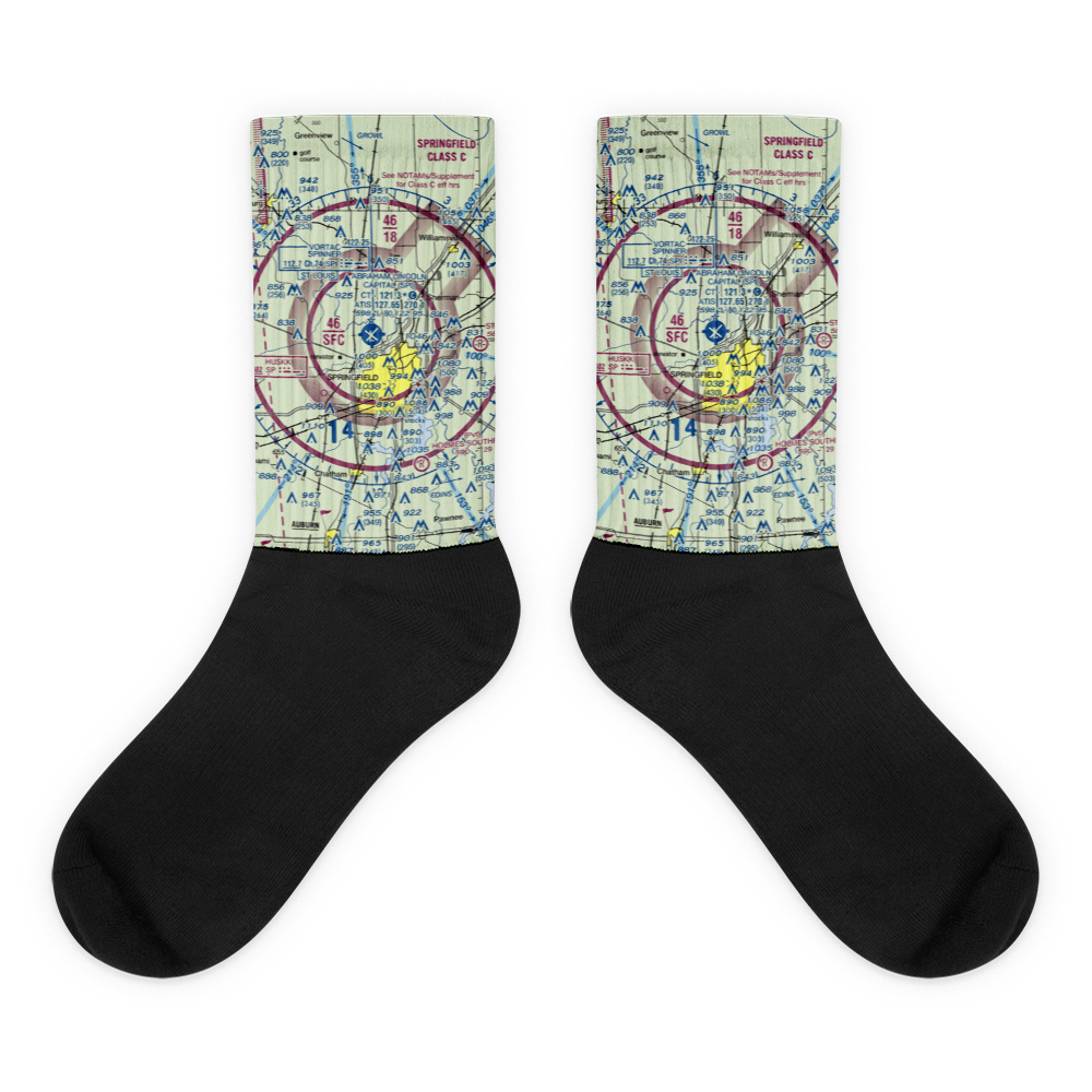 Abraham Lincoln Capital Airport (SPI) VFR Sectional Socks 