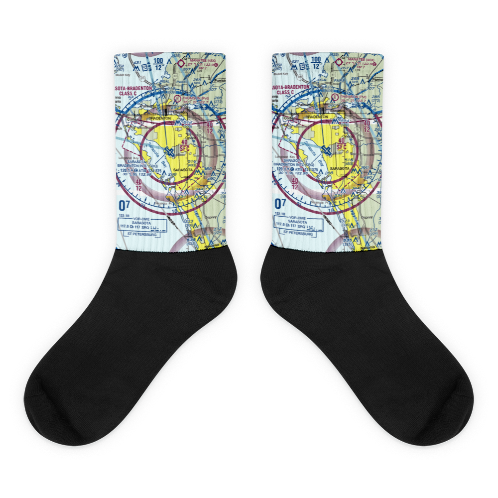 Sarasota Bradenton International Airport (SRQ) VFR Sectional Socks 