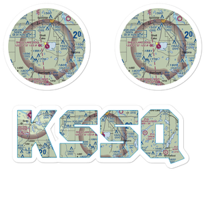 Shell Lake Municipal Airport (SSQ) VFR Sectional Sticker Pack