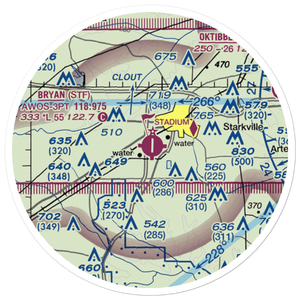 George M Bryan Airport (STF) VFR Sectional Sticker (20 mile)