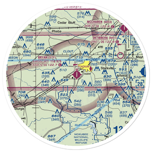 George M Bryan Airport (STF) VFR Sectional Sticker (30 mile)