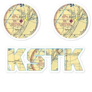 Sterling Municipal Airport (STK) VFR Sectional Sticker Pack
