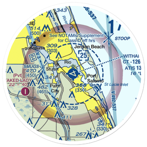 Witham Field (SUA) VFR Sectional Sticker (20 mile)