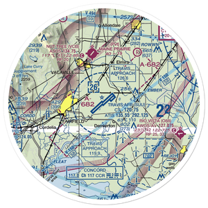 Travis Air Force Base (SUU) VFR Sectional Sticker (30 mile)