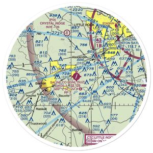 Saline County Regional Airport (SUZ) VFR Sectional Sticker (30 mile)