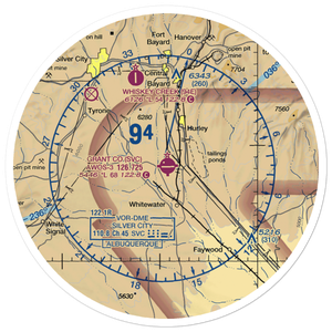 Grant County Airport (SVC) VFR Sectional Sticker (30 mile)