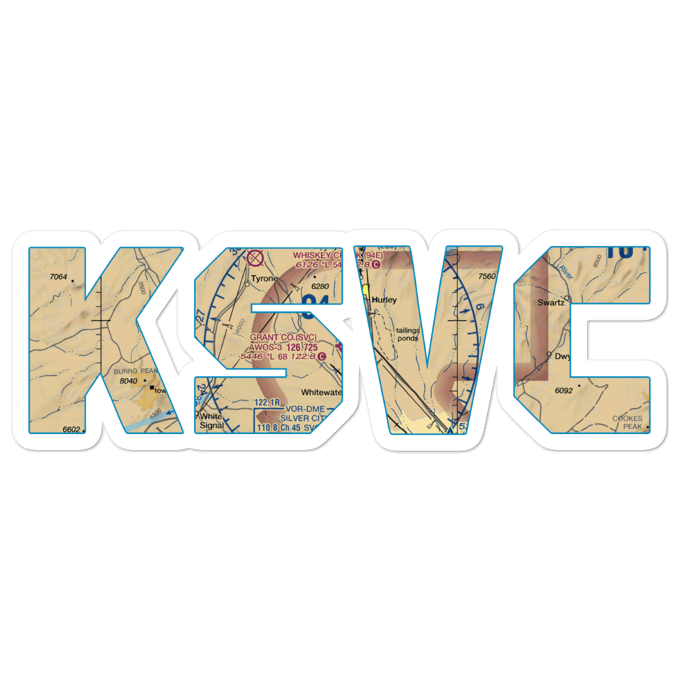 Grant County Airport (SVC) VFR Sectional Sticker 