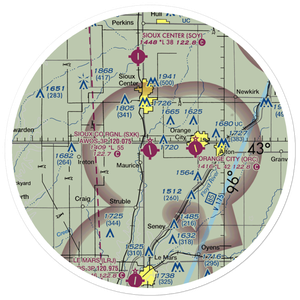 Sioux County Regional Airport (SXK) VFR Sectional Sticker (30 mile)