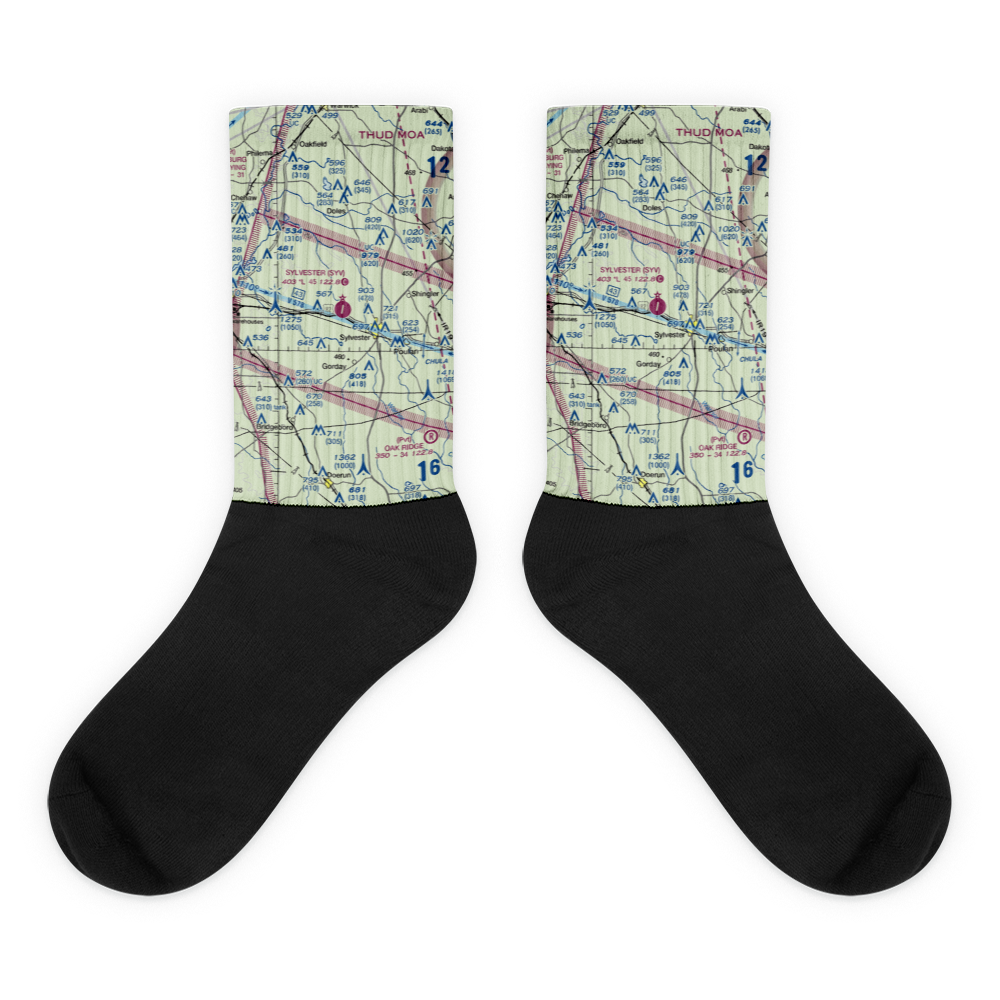 Sylvester Airport (SYV) VFR Sectional Socks 