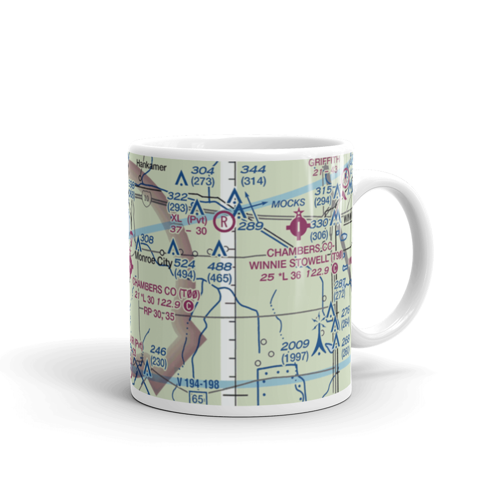 Chambers County Airport (T00) VFR Sectional  Mug 