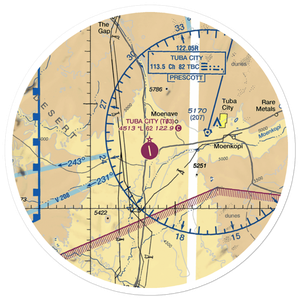 Tuba City Airport (T03) VFR Sectional Sticker (30 mile)