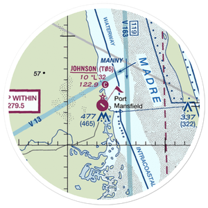 Charles R Johnson Airport (T05) VFR Sectional Sticker (20 mile)