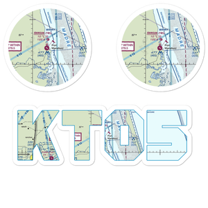 Charles R Johnson Airport (T05) VFR Sectional Sticker Pack