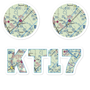 New Gulf Airport (T17) VFR Sectional Sticker Pack