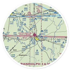 Roger M. Dreyer Memorial Airport (T20) VFR Sectional Sticker (30 mile)