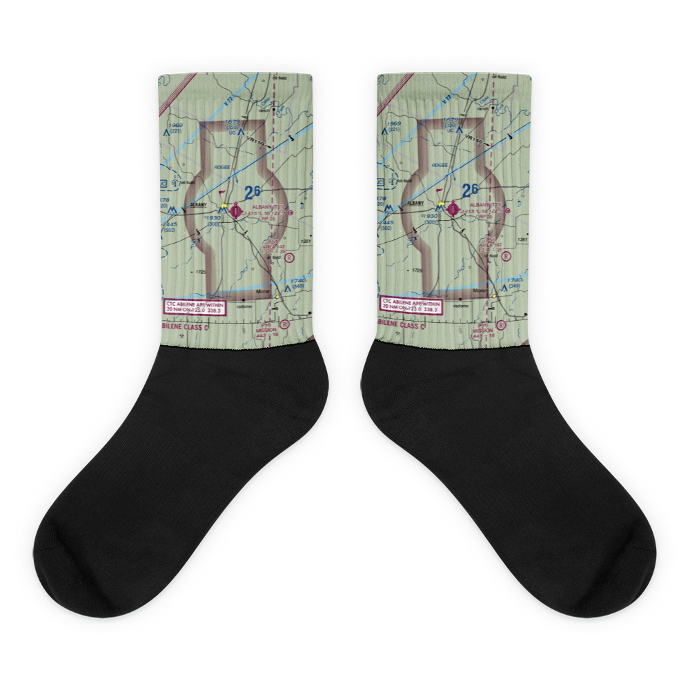 Albany Municipal Airport (T23) VFR Sectional Socks 