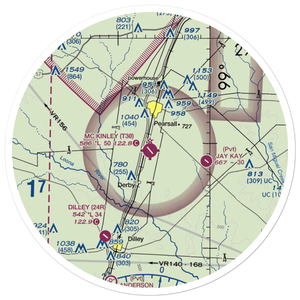 Mc Kinley Field (T30) VFR Sectional Sticker (30 mile)