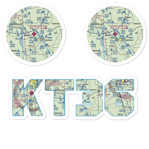 Paul Pittman Memorial Airport (T36) VFR Sectional Sticker Pack