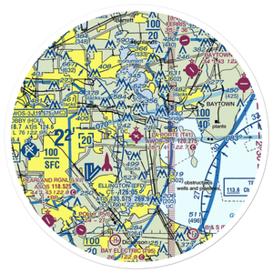 La Porte Municipal Airport (T41) VFR Sectional Sticker (30 mile)