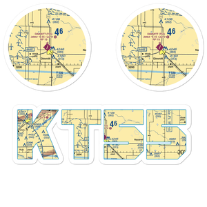 Dimmitt Municipal Airport (T55) VFR Sectional Sticker Pack