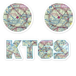 Alfred C 'Bubba' Thomas Airport (T69) VFR Sectional Sticker Pack