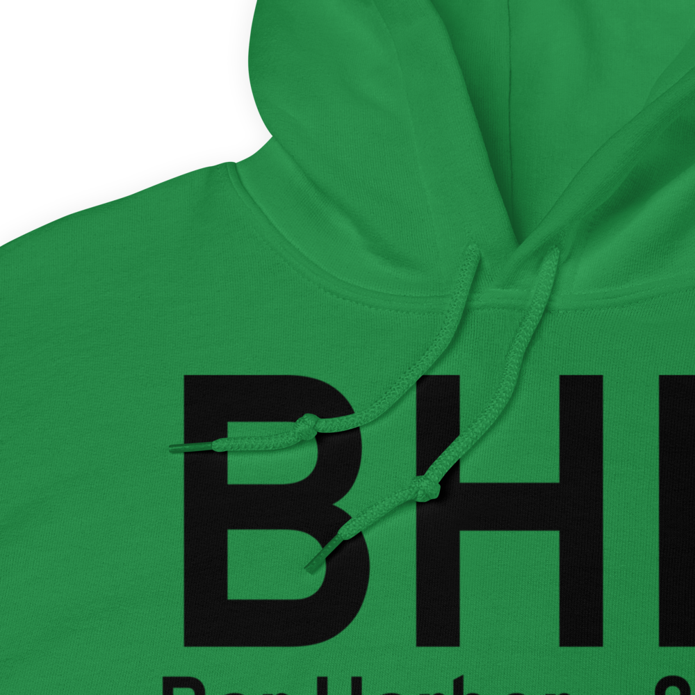 Bar Harbor (KBHB) Airport Hoodie Sweatshirt 