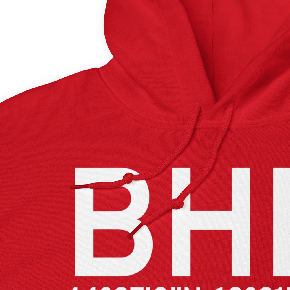 Bar Harbor (KBHB) Airport Hoodie Sweatshirt 