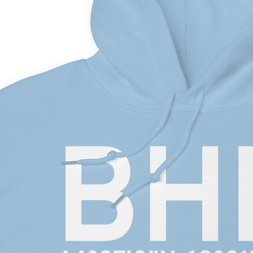 Bar Harbor (KBHB) Airport Hoodie Sweatshirt 